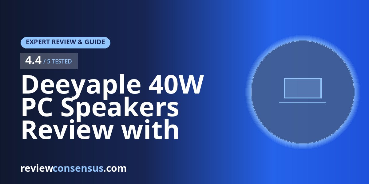 Deeyaple 40W PC Speakers Review with USB-C Digital Audio