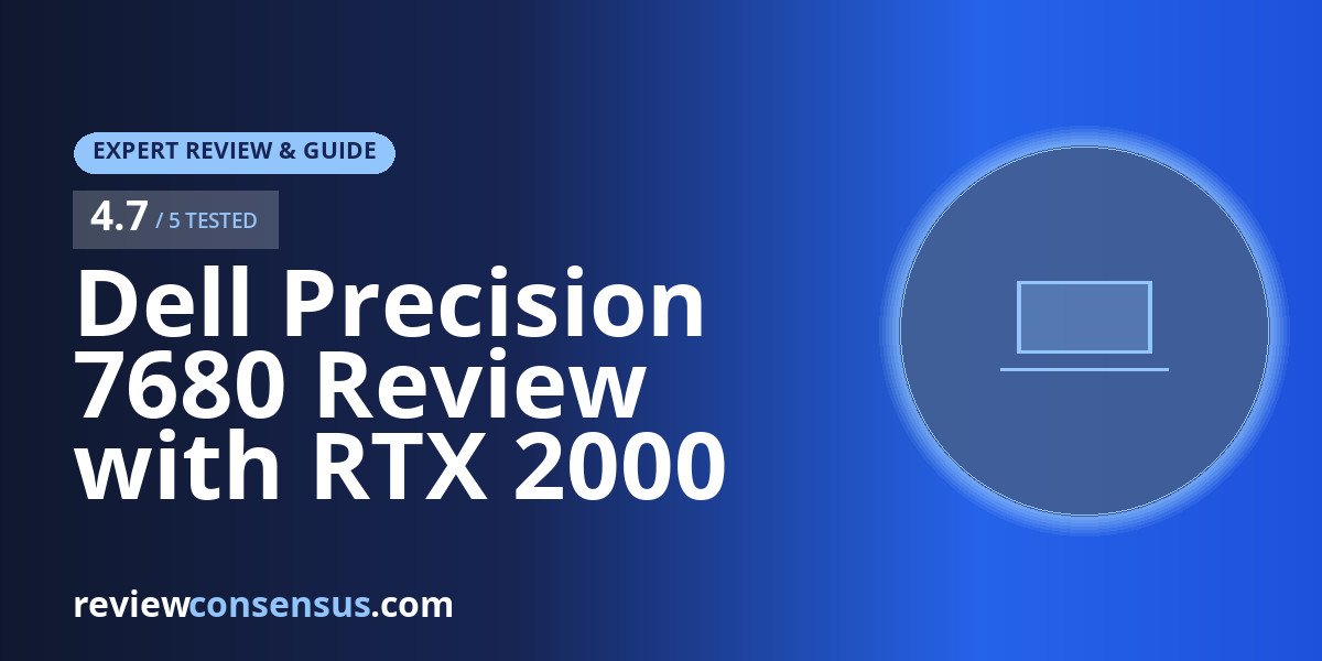 Dell Precision 7680 Review with RTX 2000 Ada and 32GB RAM