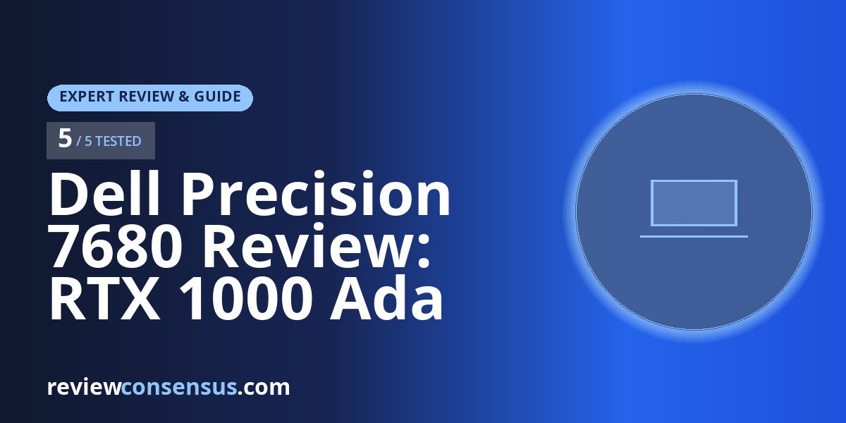 Dell Precision 7680 Review: RTX 1000 Ada and i5-13600HX