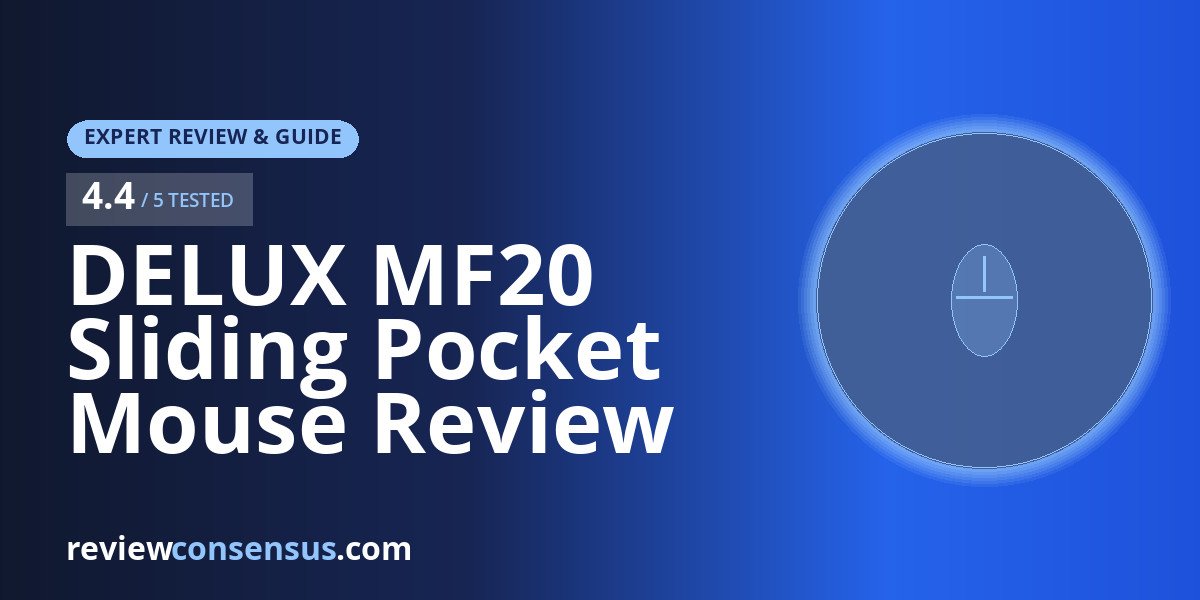DELUX MF20 Sliding Pocket Mouse Review for Travel Desks