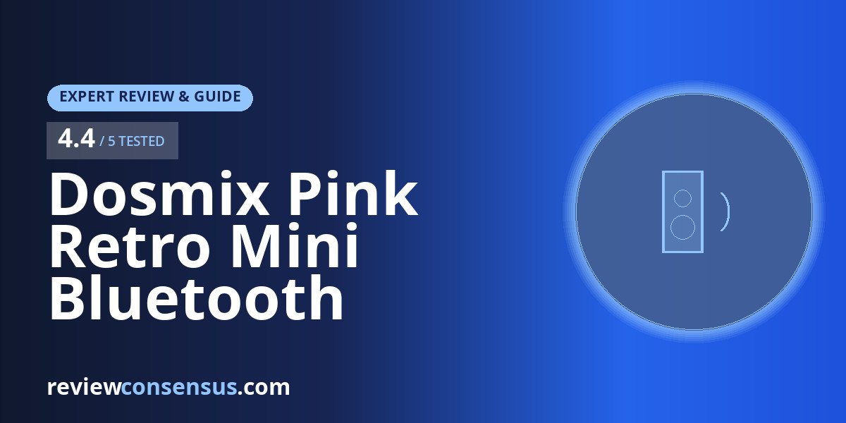 Dosmix Pink Retro Mini Bluetooth Speaker Review for Desk Decor