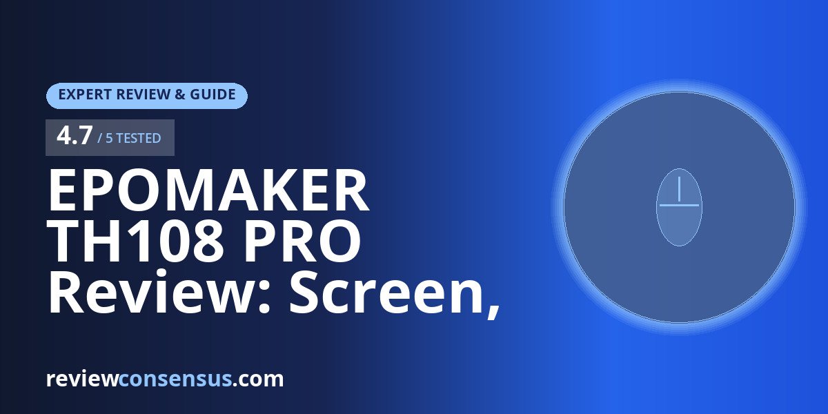 EPOMAKER TH108 PRO Review: Screen, Knob, and 10000mAh