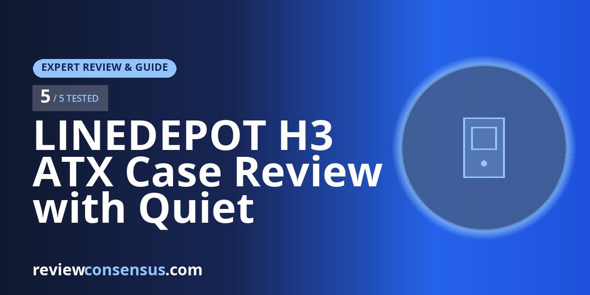 LINEDEPOT H3 ATX Case Review with Quiet Non-LED Fans