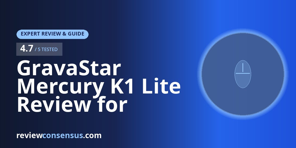 GravaStar Mercury K1 Lite Review for Competitive 75% Desks