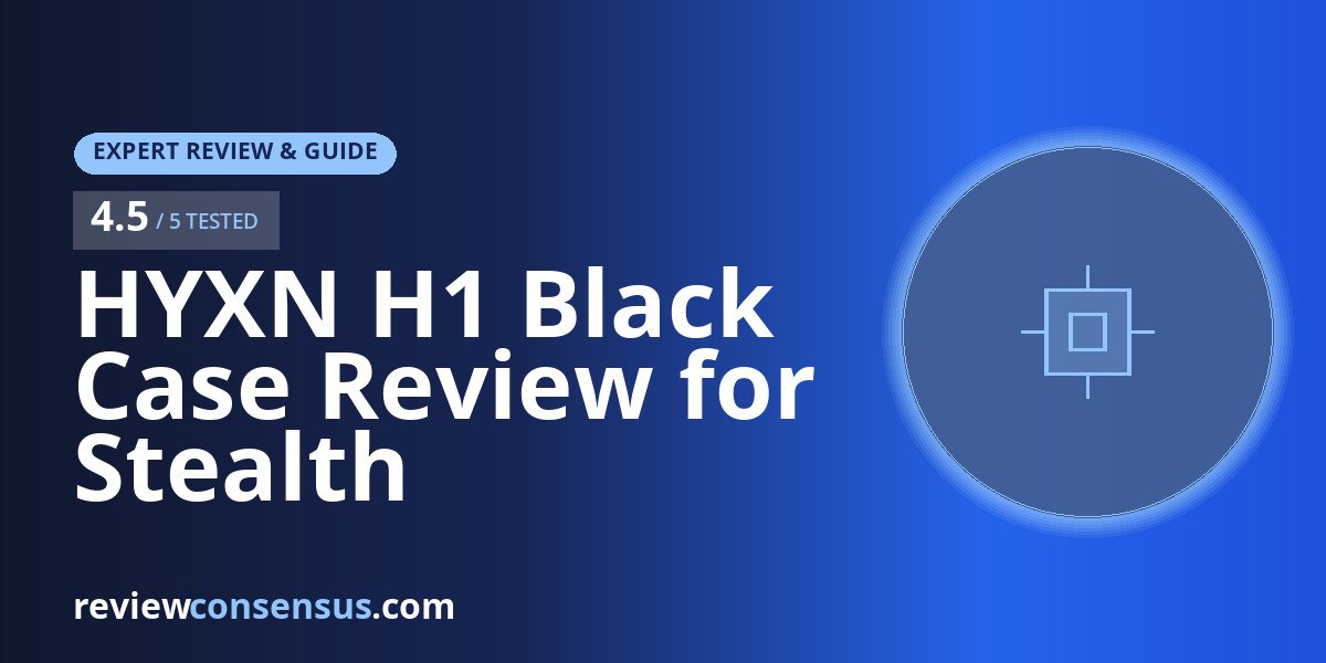 HYXN H1 Black Case Review for Stealth Dual-Chamber PCs