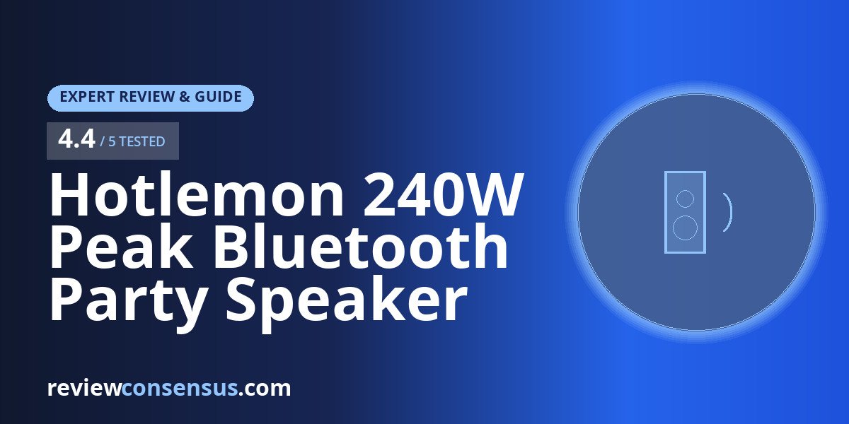 Hotlemon 240W Peak Bluetooth Party Speaker Review