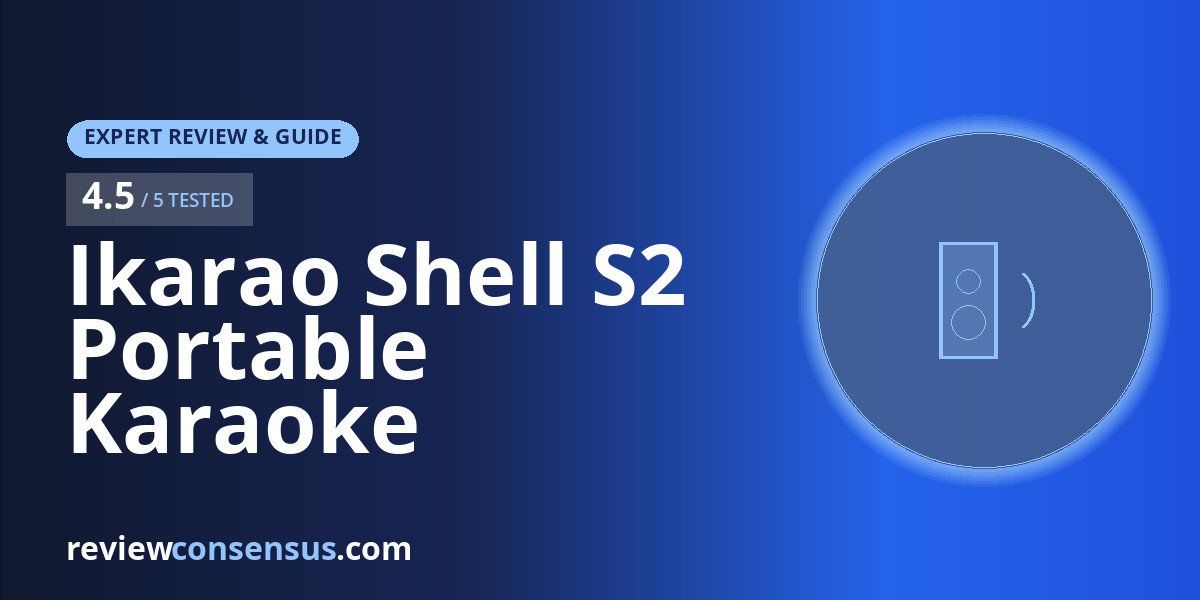 Ikarao Shell S2 Portable Karaoke Machine Review for Parties