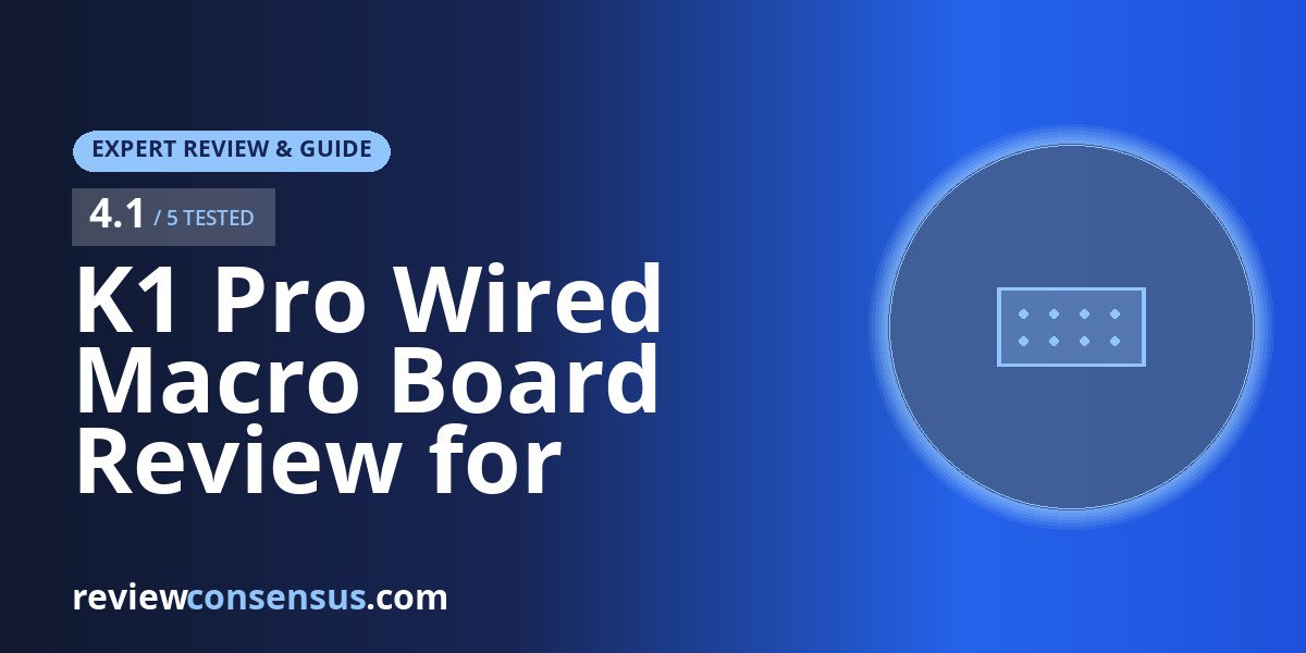 K1 Pro Wired Macro Board Review for Custom Desk Cockpits