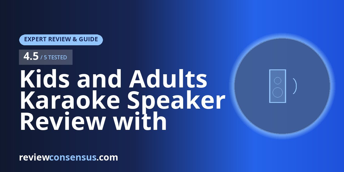 Kids and Adults Karaoke Speaker Review with Voice Effects and Lights