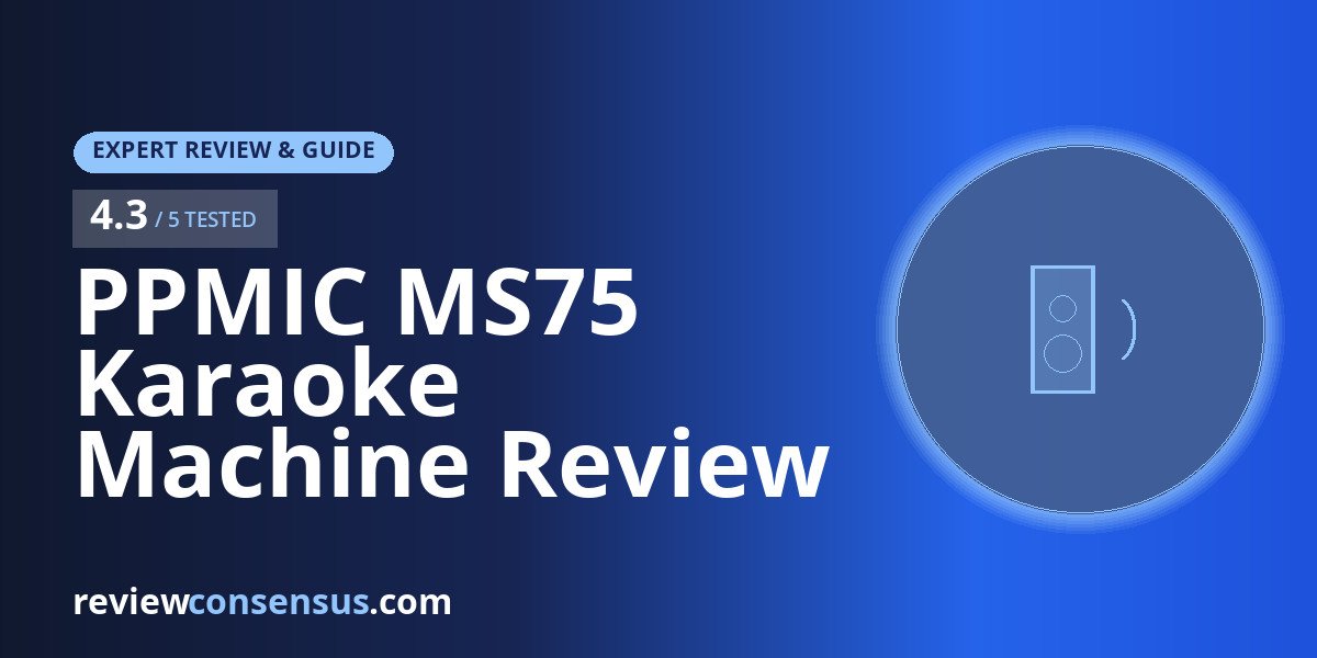 PPMIC MS75 Karaoke Machine Review for Adults and Home Parties