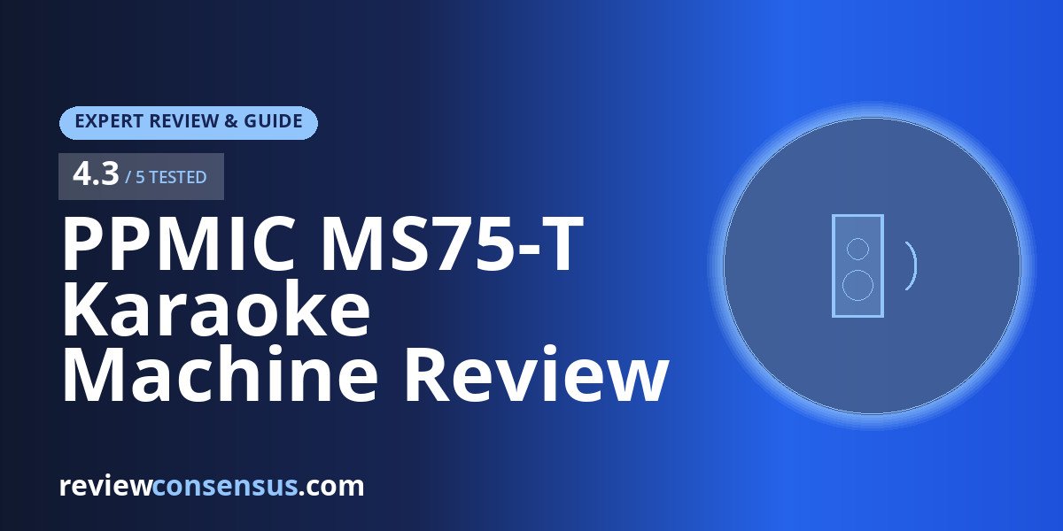 PPMIC MS75-T Karaoke Machine Review with Three Wireless Mics
