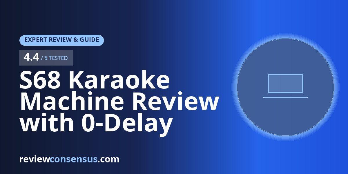 S68 Karaoke Machine Review with 0-Delay Wireless Microphones