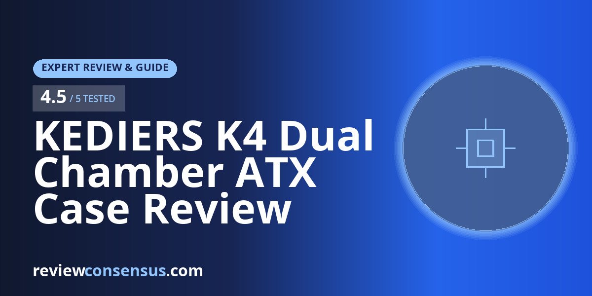 KEDIERS K4 Dual Chamber ATX Case Review with Eight ARGB Fans