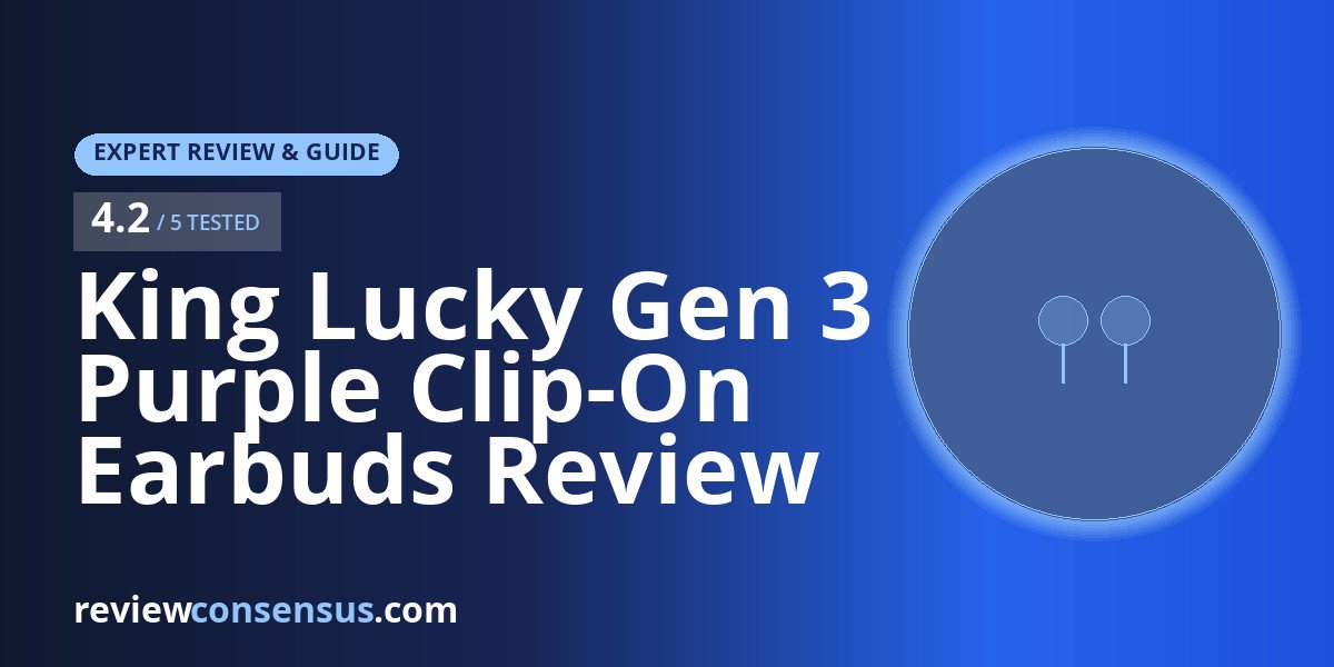 King Lucky Gen 3 Purple Clip-On Earbuds Review for Small Ears