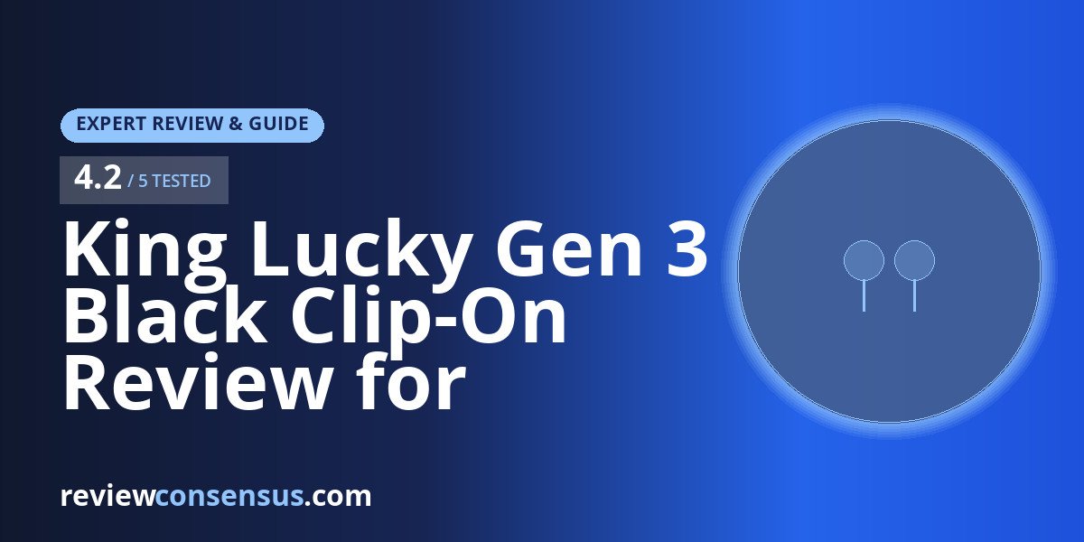 King Lucky Gen 3 Black Clip-On Review for Glasses Wearers