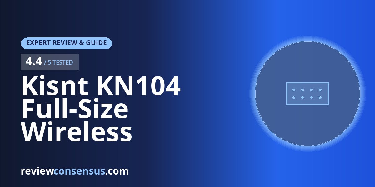 Kisnt KN104 Full-Size Wireless Keyboard Review for Spreadsheet Work