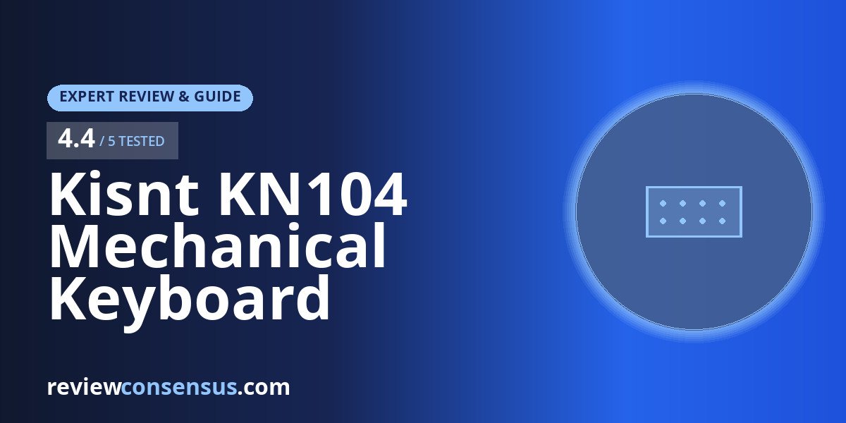 Kisnt KN104 Mechanical Keyboard Review for RGB Gaming Desks