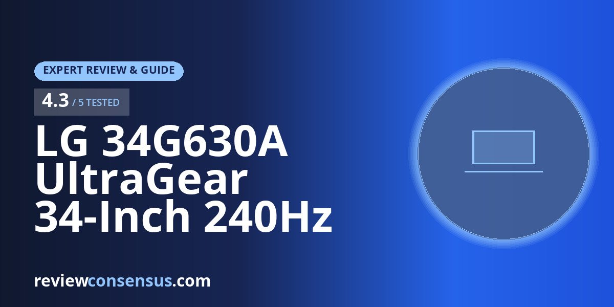LG 34G630A UltraGear 34-Inch 240Hz Ultrawide Review