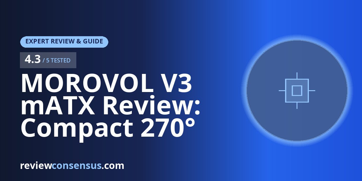 MOROVOL V3 mATX Review: Compact 270° Panoramic Glass PC Case