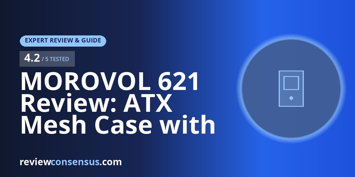 MOROVOL 621 Review: ATX Mesh Case with Four Pre-Installed RGB Fans