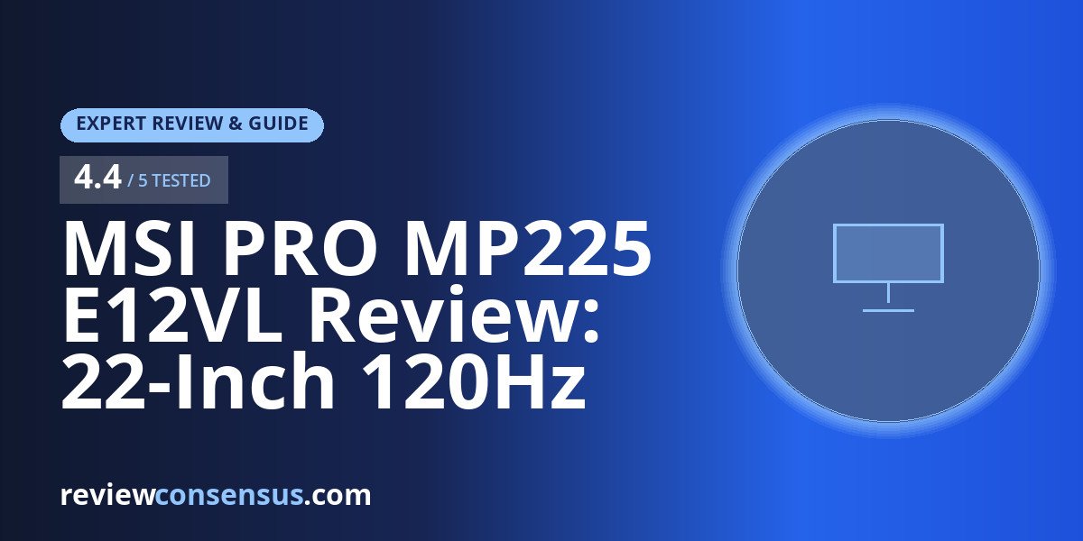 MSI PRO MP225 E12VL Review: 22-Inch 120Hz FHD VA Office Monitor