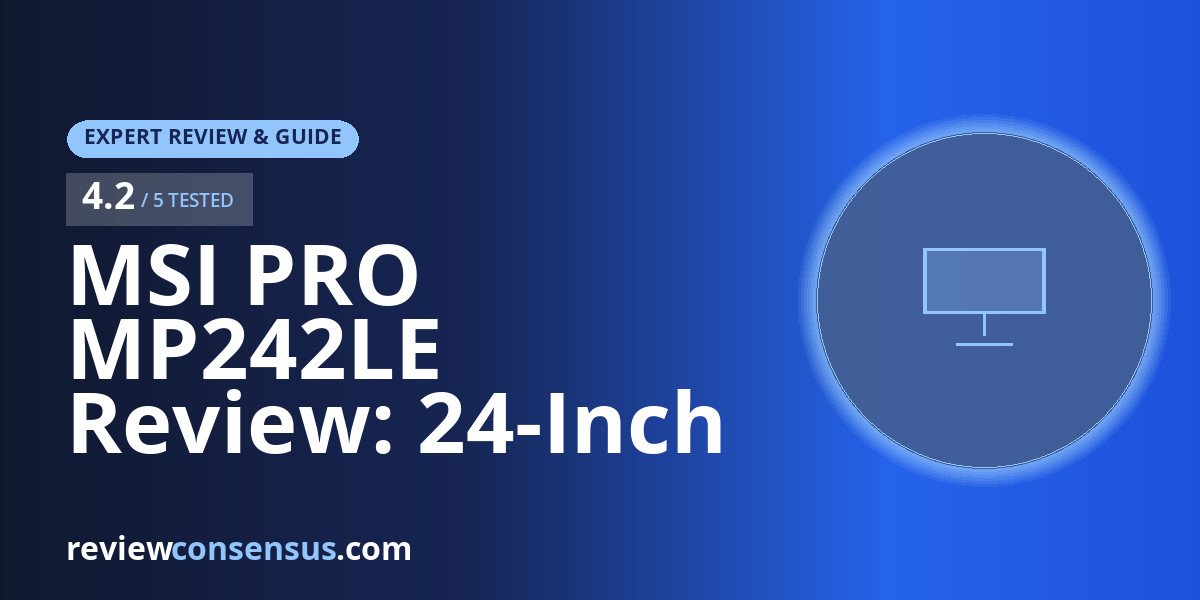 MSI PRO MP242LE Review: 24-Inch 100Hz IPS Office Monitor