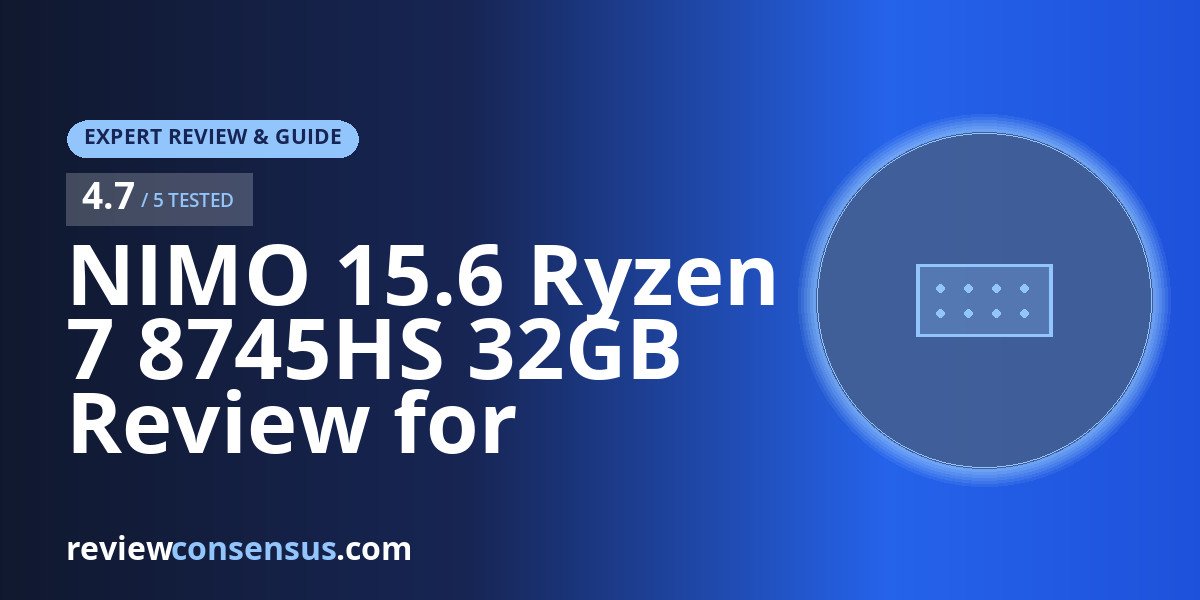 NIMO 15.6 Ryzen 7 8745HS 32GB Review for Creators and Light Gaming