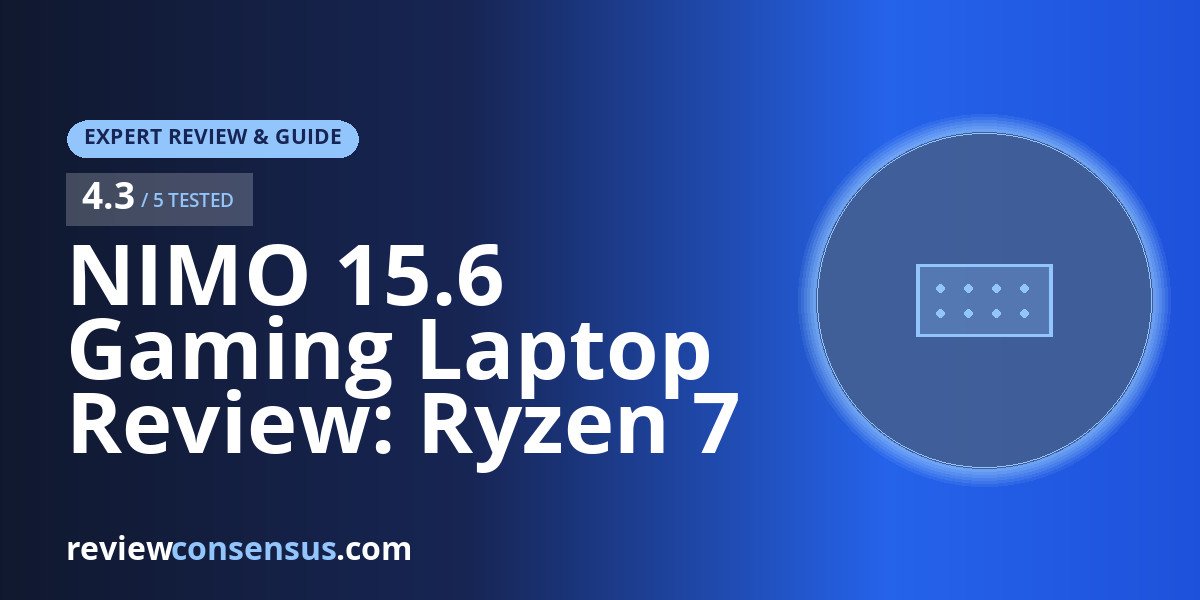 NIMO 15.6 Gaming Laptop Review: Ryzen 7 7735HS for Work and Play