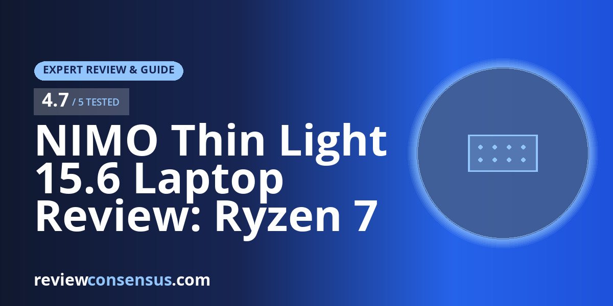 NIMO Thin Light 15.6 Laptop Review: Ryzen 7 7735HS and Radeon 680M