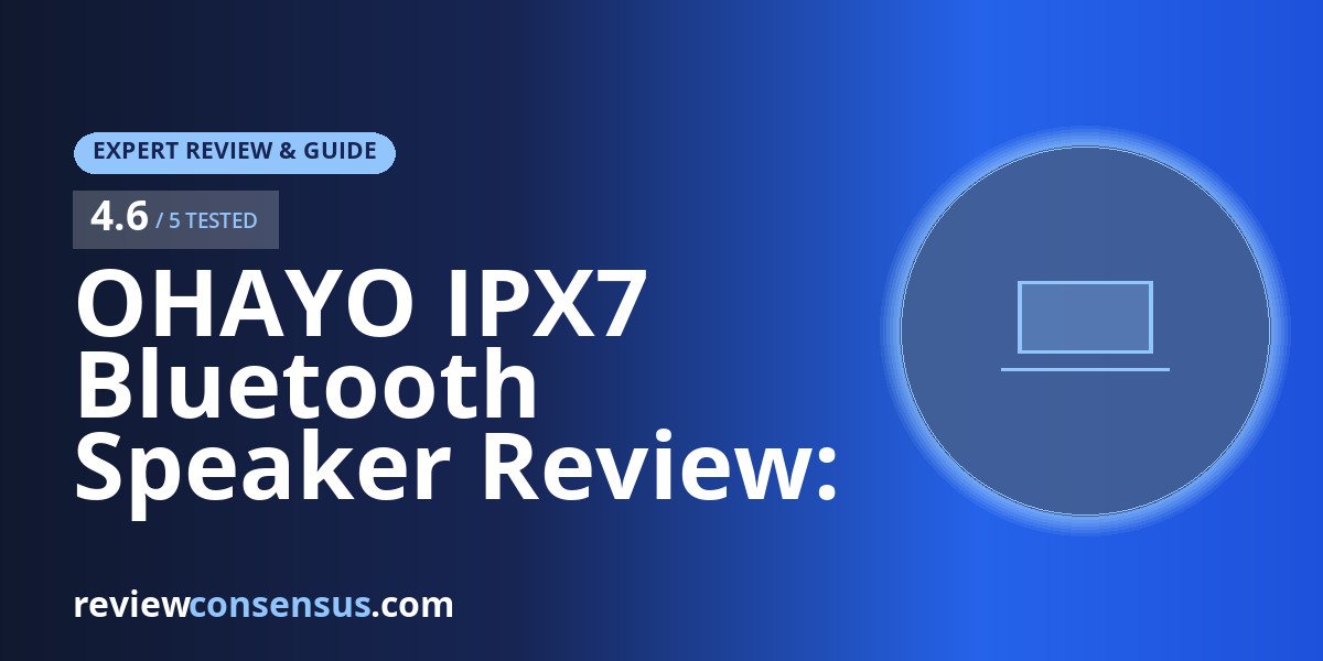 OHAYO IPX7 Bluetooth Speaker Review: 35W Outdoor Bass Guide