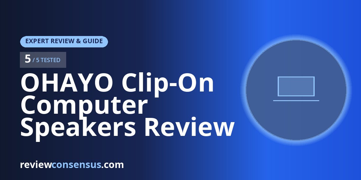 OHAYO Clip-On Computer Speakers Review with Bluetooth 6.0