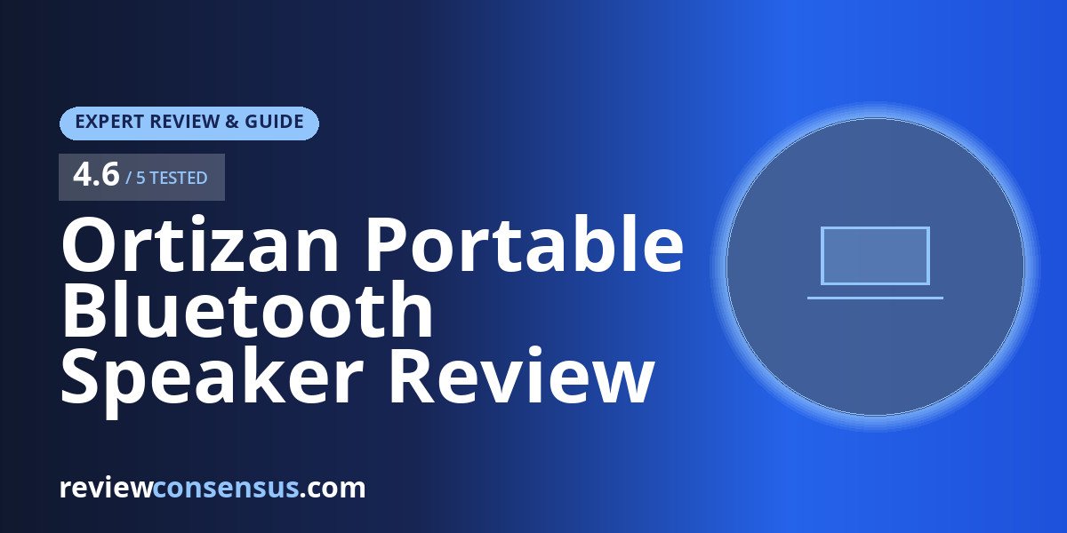 Ortizan Portable Bluetooth Speaker Review IPX7 and 30-Hour Play