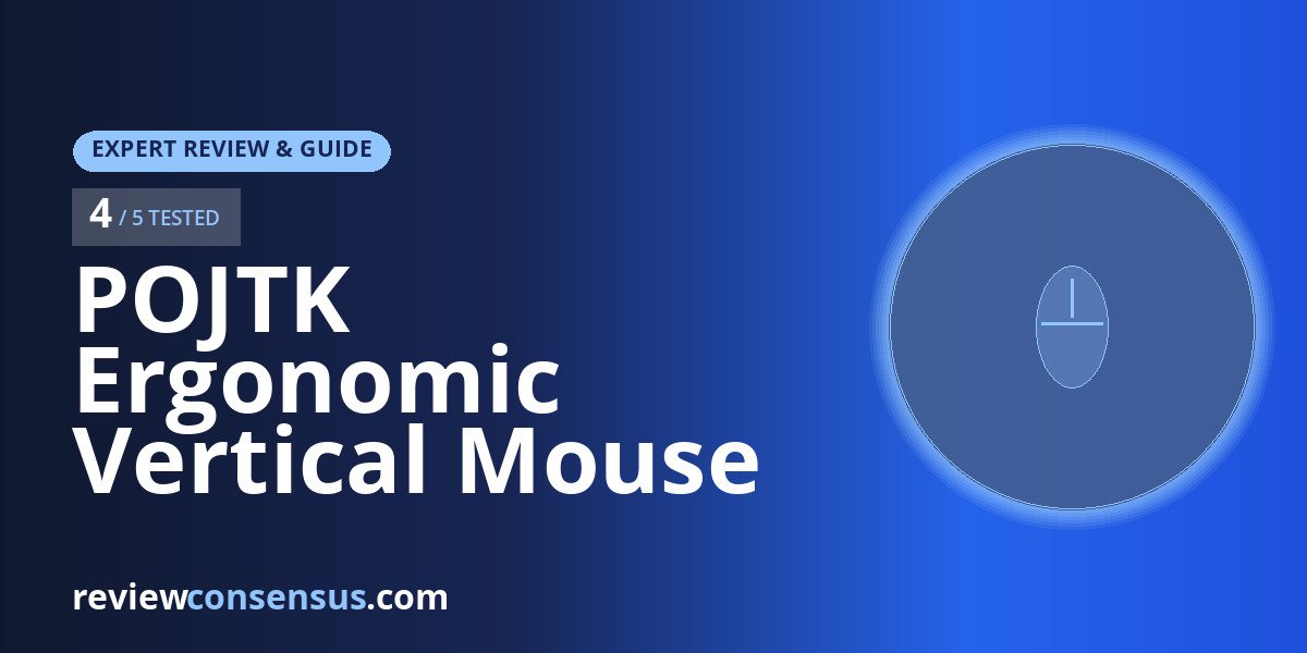 POJTK Ergonomic Vertical Mouse Review Tri-Mode Silent Clicks