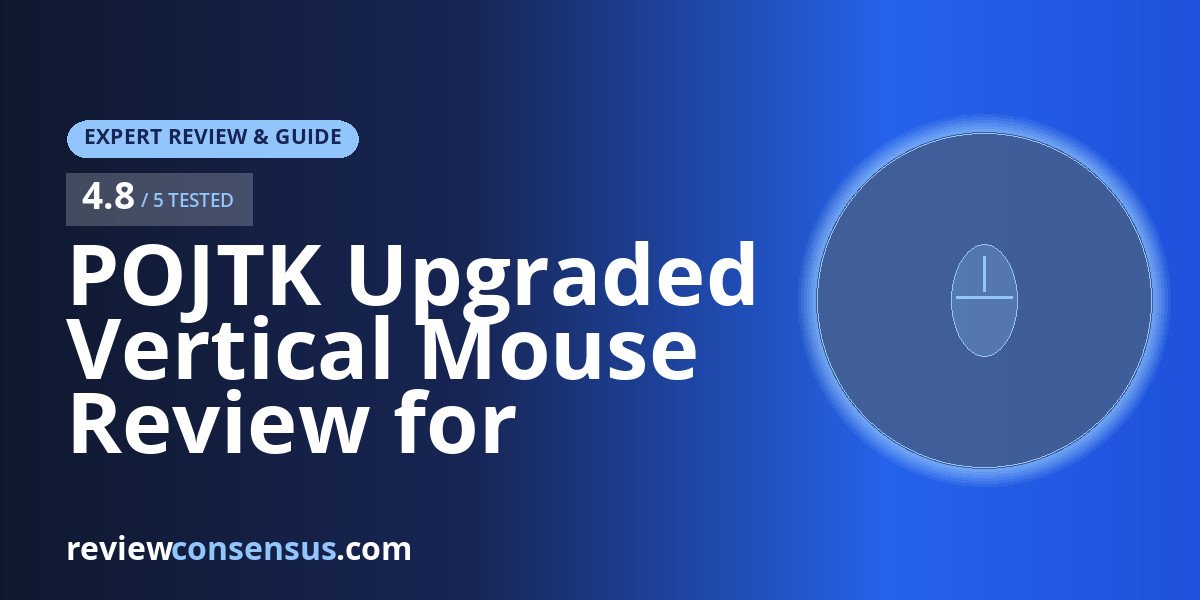 POJTK Upgraded Vertical Mouse Review for Multi-Device Desks