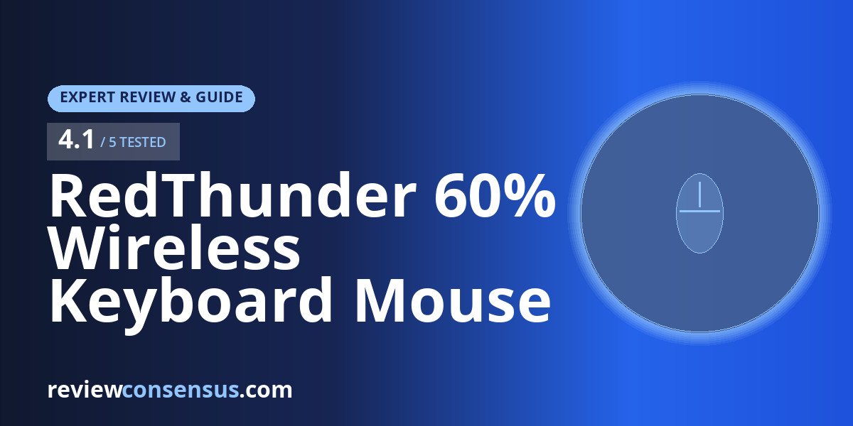 RedThunder 60% Wireless Keyboard Mouse Combo Review for Small Desks