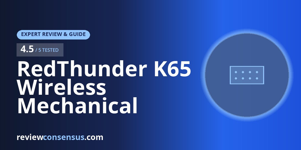 RedThunder K65 Wireless Mechanical Keyboard Review with CNC Knob