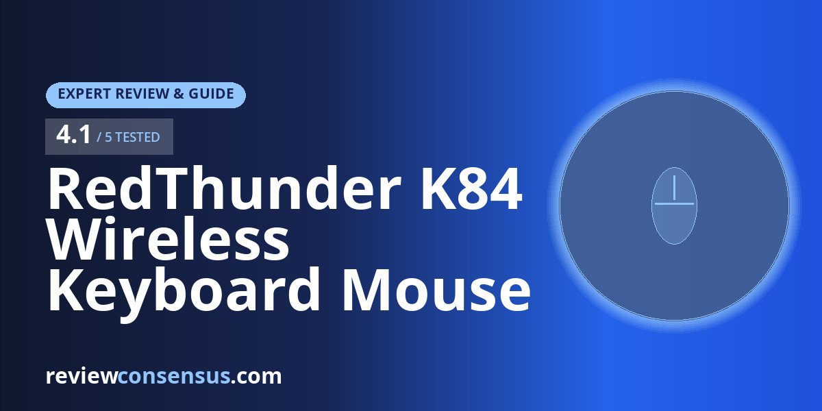 RedThunder K84 Wireless Keyboard Mouse Combo Review for Mixed Use