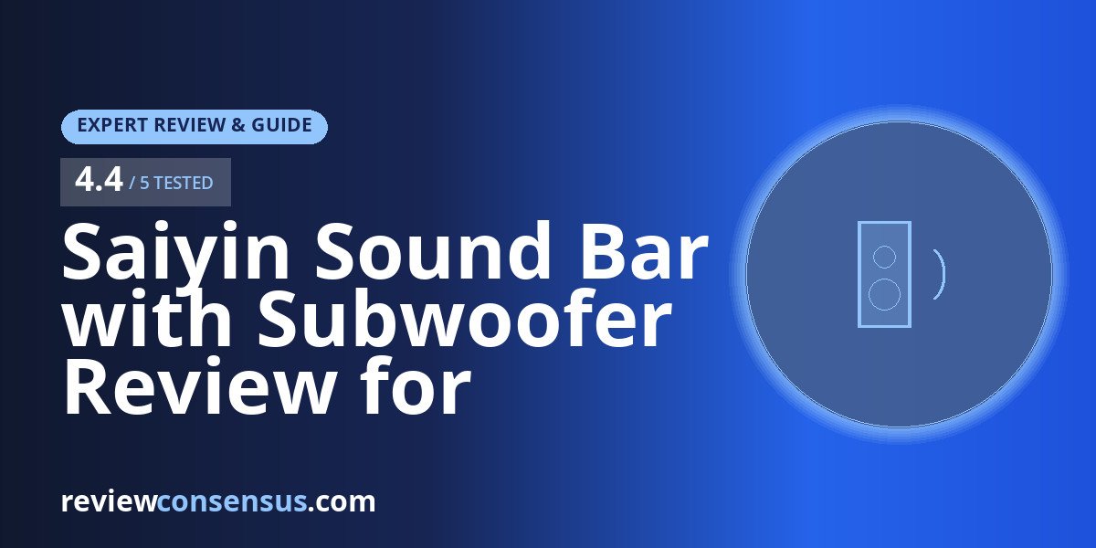 Saiyin Sound Bar with Subwoofer Review for Everyday TV Bass