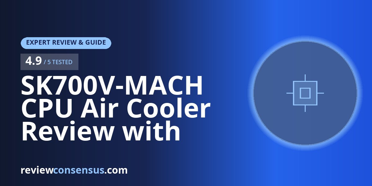 SK700V-MACH CPU Air Cooler Review with Digital Display