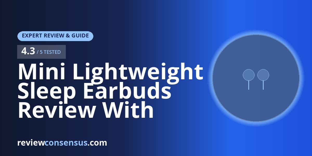 Mini Lightweight Sleep Earbuds Review With Onboard White Noise
