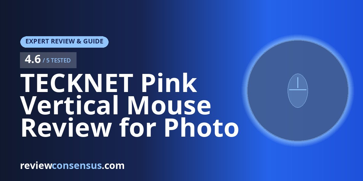 TECKNET Pink Vertical Mouse Review for Photo Editing Comfort