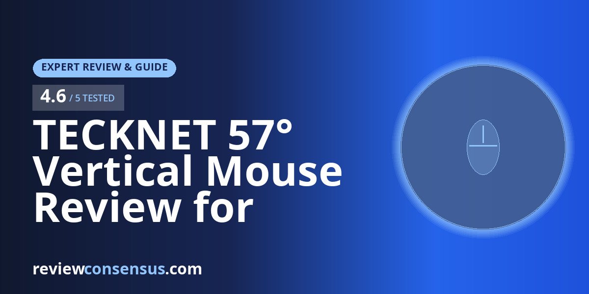 TECKNET 57° Vertical Mouse Review for All-Day Desk Work