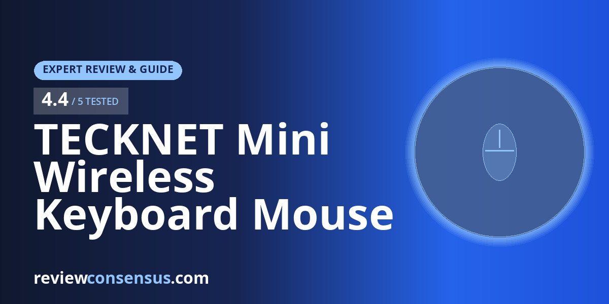 TECKNET Mini Wireless Keyboard Mouse Combo Review for Travel