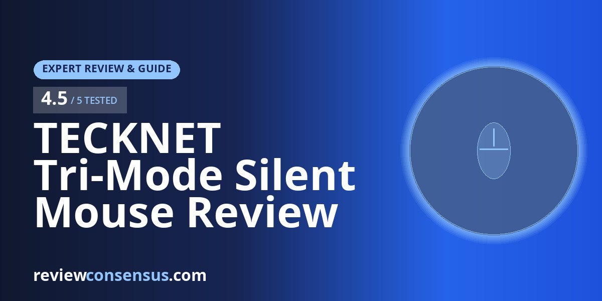 TECKNET Tri-Mode Silent Mouse Review for Office Productivity
