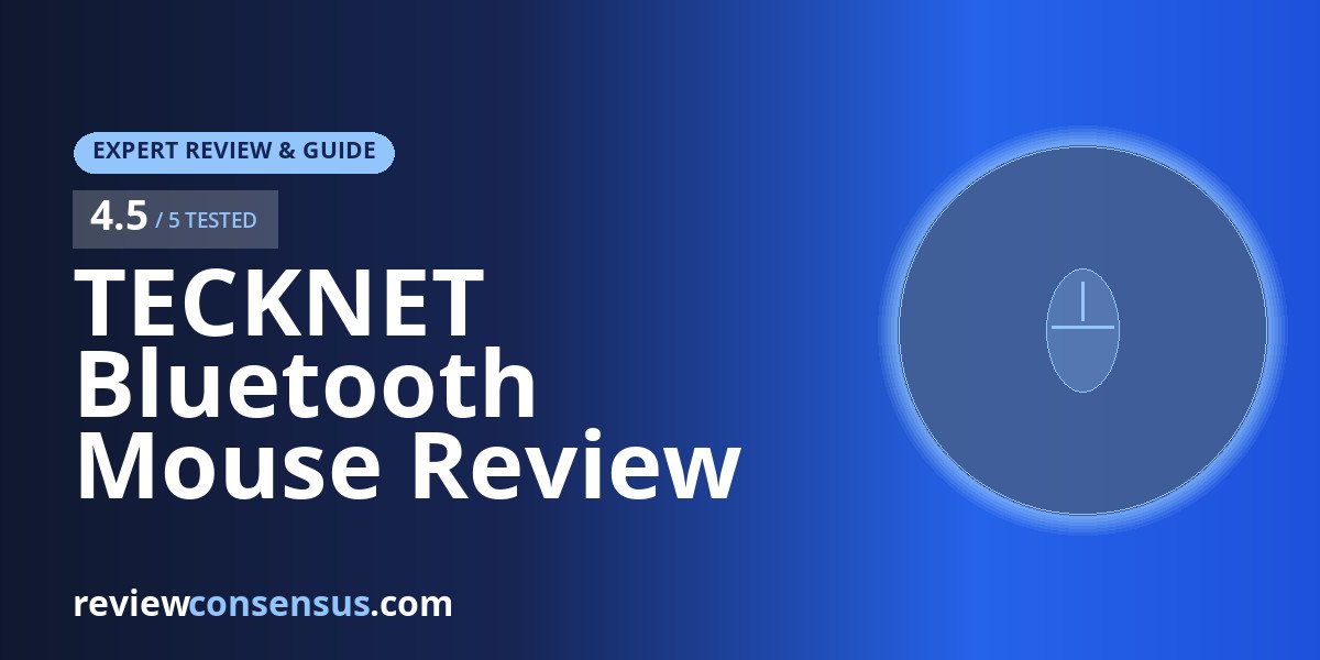 TECKNET Bluetooth Mouse Review with Side Scroll Wheel