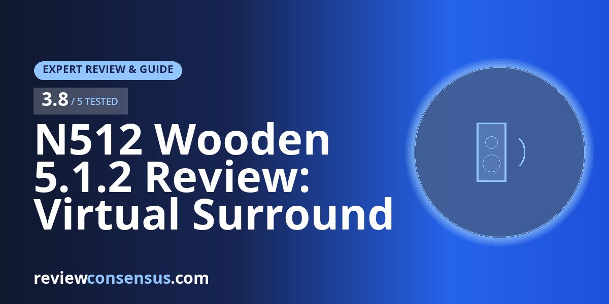 N512 Wooden 5.1.2 Review: Virtual Surround Soundbar With Sub