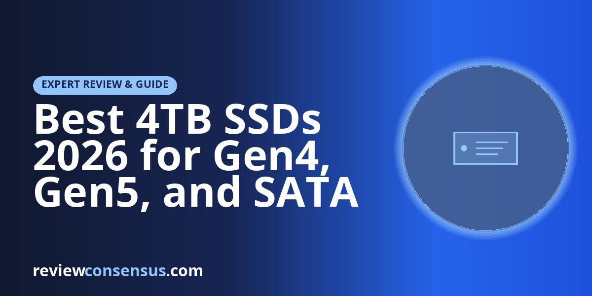Best 4TB SSDs 2026 for Gen4, Gen5, and SATA Upgrades