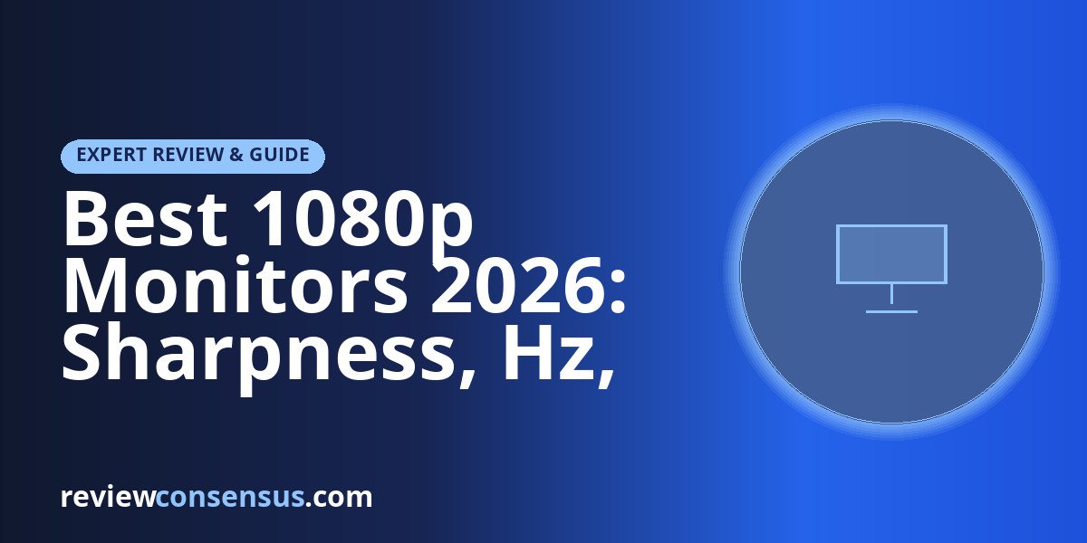 Best 1080p Monitors 2026: Sharpness, Hz, and Panel Type