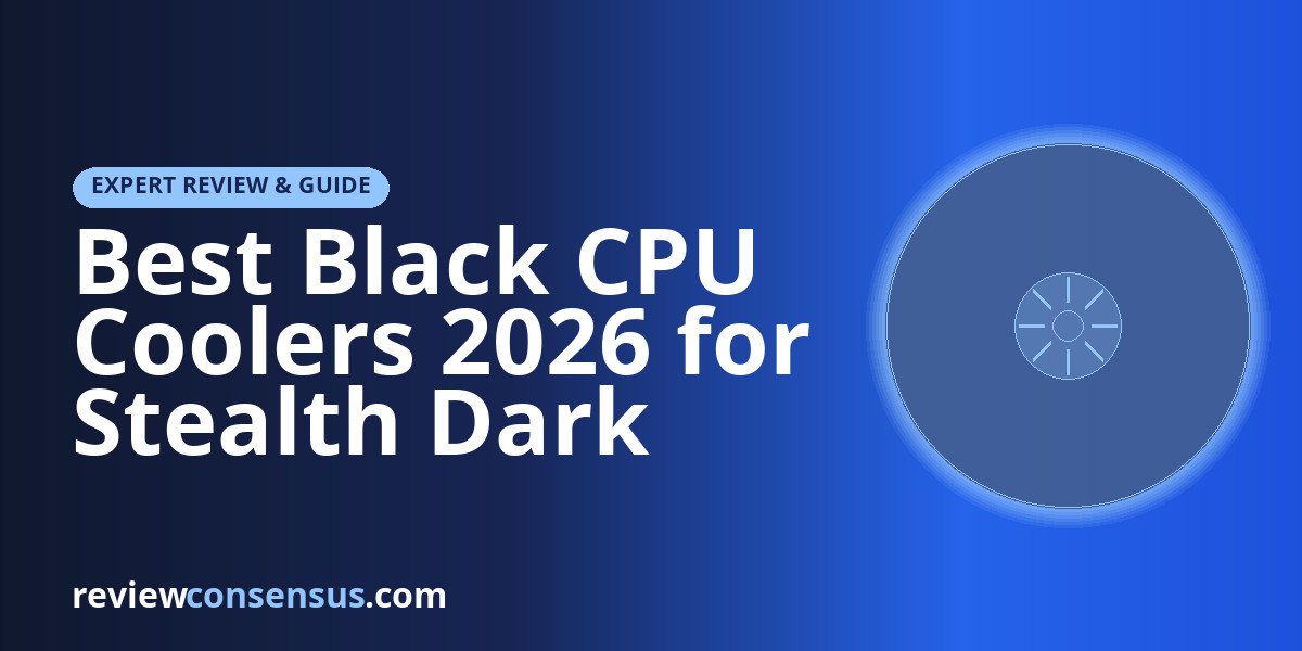 Best Black CPU Coolers 2026 for Stealth Dark Builds