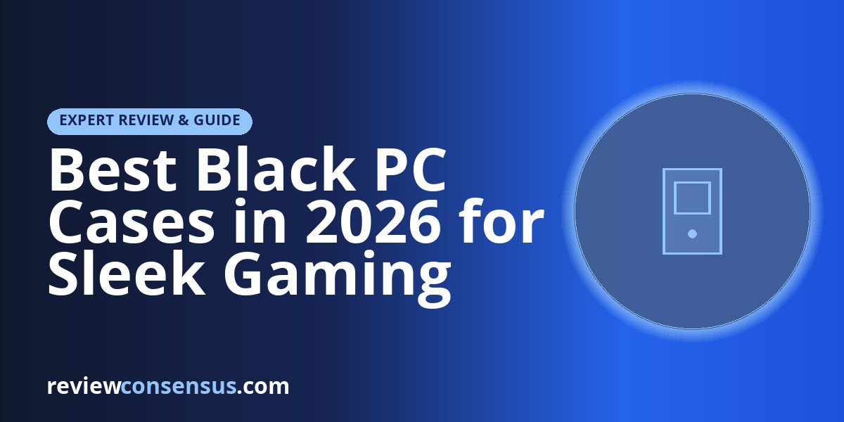 Best Black PC Cases in 2026 for Sleek Gaming Builds